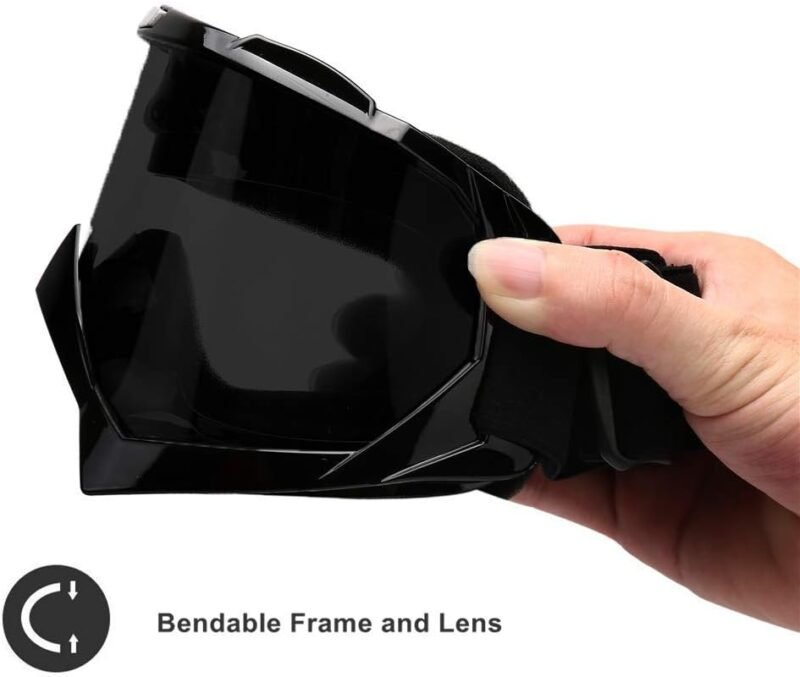 Motorcycle Goggles -Dirt Bike ATV Motocross Eyewear Anti-UV Adjustable MX Riding Offroad Protective Glasses Racing Combat Tactical Military Goggles for Men Women Youth Adult
