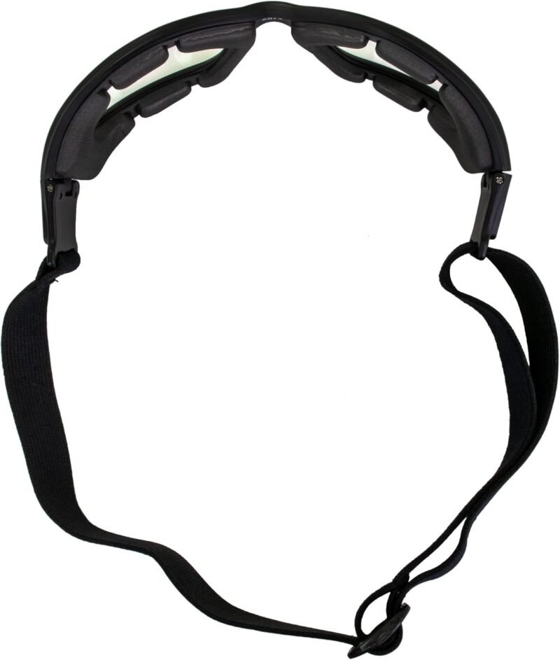 Padded Motorcycle Riding Goggles Clear Lens ANSI Z87.1 Safety Rated