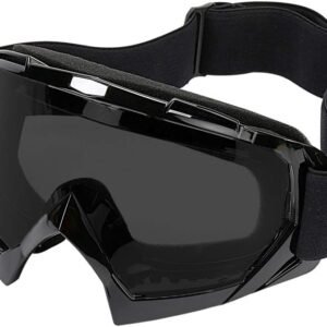 Motorcycle Goggles -Dirt Bike ATV Motocross Eyewear Anti-UV Adjustable MX Riding Offroad Protective Glasses Racing Combat Tactical Military Goggles for Men Women Youth Adult