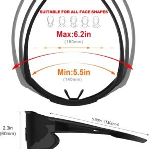 Cycling  Glasses UV400，Polarized Sports Sunglasses
