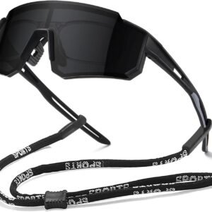 Polarized Sports Sunglasses for Men and Women,Fishing Cycling Mountain Bike Baseball Sunglasses with UV Protection