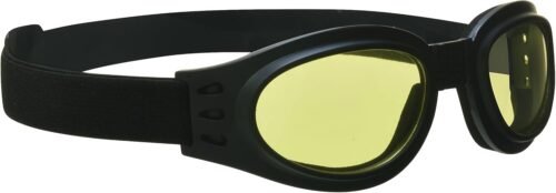 Bikershades Motorcycle Folding Goggles Men Women – Smoke, Clear or Yellow Lenses
