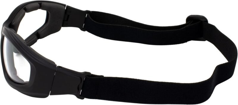Padded Motorcycle Riding Goggles Clear Lens ANSI Z87.1 Safety Rated